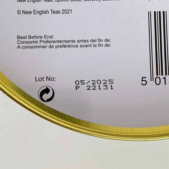 Traditional English Teas Vintage Victorian Tin Fine Ceylon Breakfast 240 Bags - Picture 8 of 9